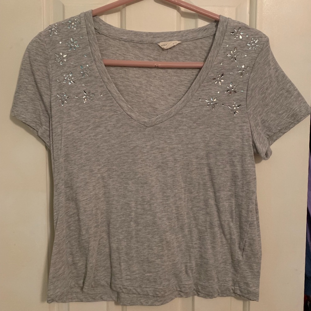 Aeropostale Medium Bejeweled T-Shirt
